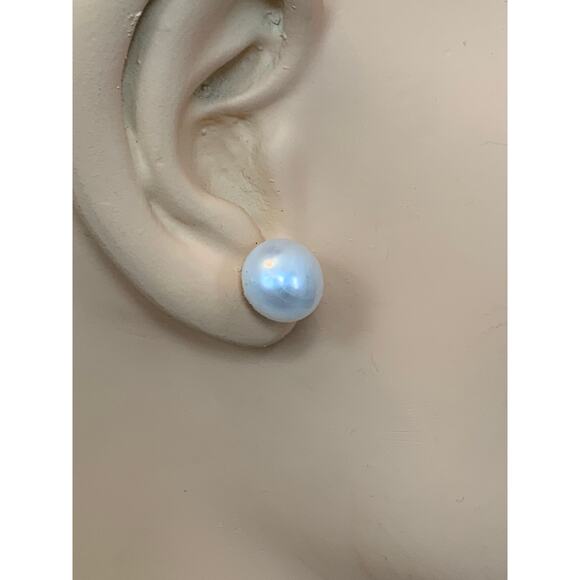 Sterling Silver AAA Pearl Earrings. Bridal Pearl Earrings. Fresh Water Pearls. - Picture 4 of 6
